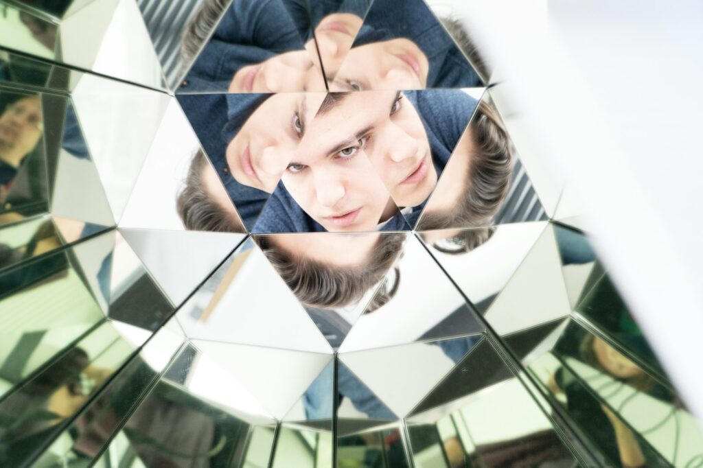 abstract portrait of a man